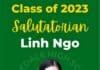 Ngo honored as one of the best in KHS Class as 2023 Salutatorian.