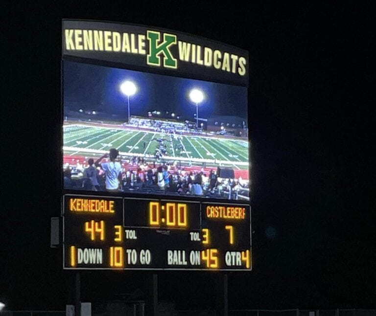 Kennedale’s offense and defense tag-teamed Castleberry to win 44-7