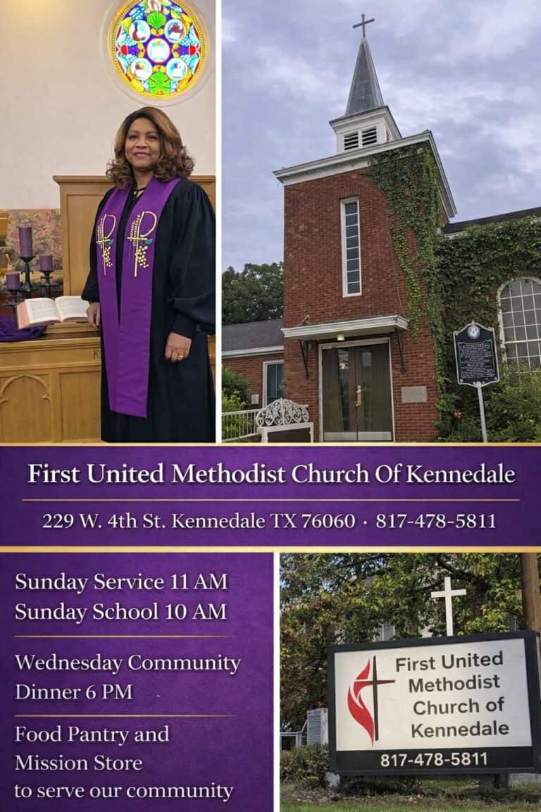 “A Small Church with a Big Heart: Serving Kennedale with Faith and Love Since 1903”
